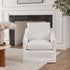 Charles Slipcover Swivel Barrel Chair – Pure White Modern Swivel Chair | Slipcover Swivel Chairs | Kinwell Furniture | Swivel Armchairs