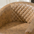 Logan Faux Leather Tufted Swivel Club Chair - Modern Swivel Chair | Swivel Accent Chairs | Kinwell Furniture | Swivel Armchairs