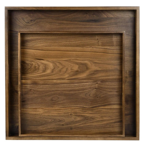 Square Black Walnut Serving Tray - Kinwell Furniture
