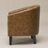 Logan Faux Leather Tufted Club Chair - Coffee Accent Chair | Decorative Accent Chairs | Kinwell Furniture | Modern Accent Chairs