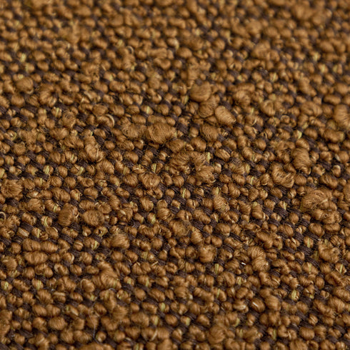 Bouclé Square Ottoman – Brown Modern Footstool | Small Upholstered Ottomans | Kinwell Furniture | Minimalist Cube Poufs