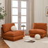Montyne Bouclé Armless Chair - Comfortable Accent Chair | Side Chairs for Living Room | Kinwell Furniture | Oversize Accent Chairs & Large Accent Chairs