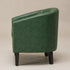 Logan Faux Leather Tufted Club Chair - Green Accent Chair | Decorative Accent Chairs | Kinwell Furniture | Modern Accent Chairs