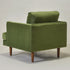 Upholstered Armchair – Green Square Arm Accent Chair | Performance Fabric Armchair | Kinwell Furniture | Scandinavian, Timeless Design