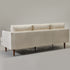 Cream Upholstered Sofa – Albert Sofa Couch | 3-Seater Sofa | Kinwell Furniture | Mid-Century Modern, Timeless Design