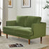 Green Upholstered Loveseat – Albert Loveseat Sofa | 2-Seater Couch | Kinwell Furniture | Mid-Century Modern, Timeless Design