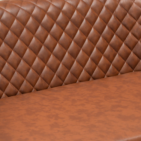 Logan Faux Leather Tufted Loveseat | Fabric Loveseat Couch | Kinwell Furniture | Modern Loveseats & Comfortable Loveseat Sofa Couches