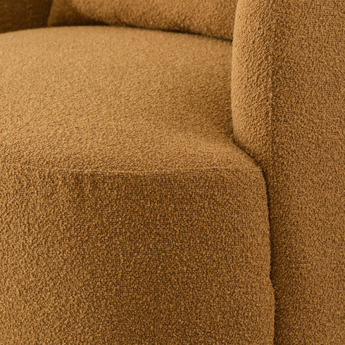 Ashlie Bouclé Swivel Barrel Chair - Swivel Spinning Chair | Chairs That Spin | Kinwell Furniture | Comfortable Swivel Chairs