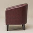 Logan Faux Leather Tufted Club Chair - Red Accent Chair | Decorative Accent Chairs | Kinwell Furniture | Modern Accent Chairs