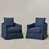 Eliza Slipcover Swivel Barrel Chair
