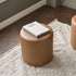 Elof Faux Leather Ottoman - Compact & Versatile Pouf | Living Room Footrest | Kinwell Furniture | Contemporary Ottomans