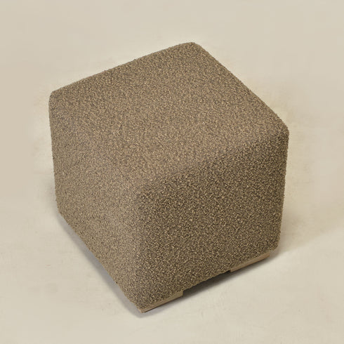 Ida Bouclé Square Ottoman