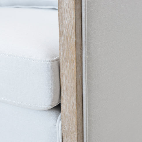 Claude Performance Linen Fabric Swivel Chair - Modern Swivel Chair | Swivel Accent Chairs | Kinwell Furniture | Swivel Armchairs