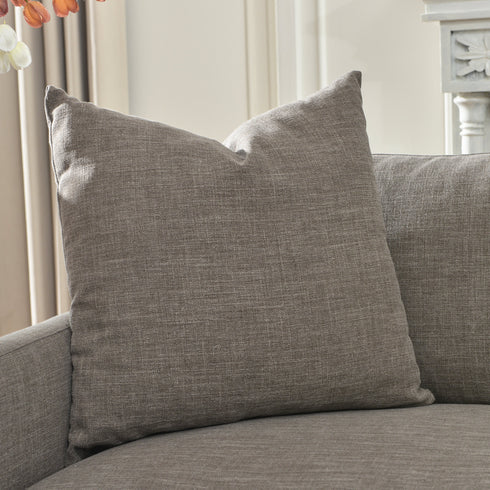 Goose Down Feathers Upholstered Sectional Sofa | Cloud Soft L-Shaped Sectional with Chaise | Down Filled Modern Sectional Couch | Comfortable Everyday Sectional Sofa | Modular L-Shape Sectional | Kinwell Furniture