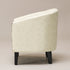Logan Faux Leather Tufted Club Chair - Cream Accent Chair | Decorative Accent Chairs | Kinwell Furniture | Modern Accent Chairs