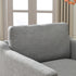 Goose Down Feathers Upholstered Armchair – Gray Square Arm Accent Chair | Plush Feather-Filled Chair | Kinwell Furniture | Cloud-Soft, Timeless Design