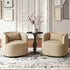 Ashlie Linen Swivel Barrel Chair - Wheat Modern Swivel Chair | Swivel Accent Chairs | Kinwell Furniture | Swivel Armchairs