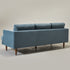 Blue Upholstered Sofa – Albert Sofa Couch | 3-Seater Sofa | Kinwell Furniture | Mid-Century Modern, Timeless Design