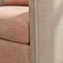 Claude Linen Swivel Cane Chair