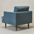 Upholstered Armchair – Blue Square Arm Accent Chair | Performance Fabric Armchair | Kinwell Furniture | Scandinavian, Timeless Design