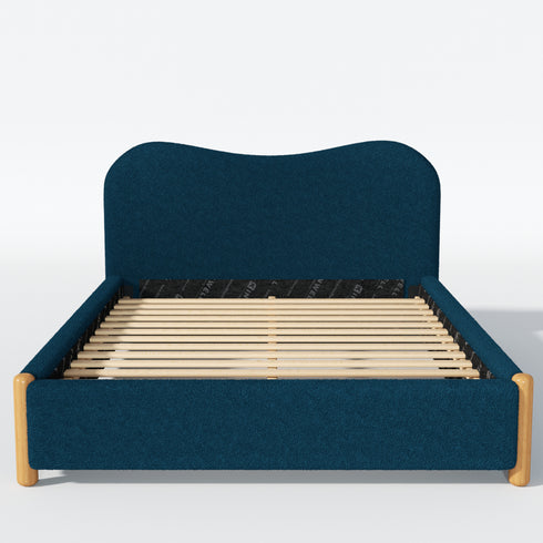 Dorothy Bed Frame with Headboard – Indigo Modern Queen Bed Frame | Platform Beds | Kinwell Furniture | Bedroom Bed Headboard