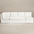 Nelly Performance L-Shape Banquette - White Modern L-Shape Banquette | L-Shape Banquette Seating | Kinwell Furniture | Modular Dining Banquette Set