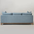 Goose Down Feathers Upholstered Sofa – Blue 3 Seater Sofa | Three Seater Couch | Kinwell Furniture | Modern Upholstered Sofas