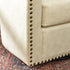 Logan Faux Leather Tufted Swivel Club Chair - Modern Swivel Chair | Swivel Accent Chairs | Kinwell Furniture | Swivel Armchairs