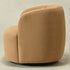 Ashlie Chenille Swivel Barrel Chair - Brown Modern Swivel Chair | Swivel Accent Chairs | Kinwell Furniture | Swivel Armchairs