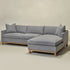 Goose Down Feathers Upholstered Sectional Sofa | Cloud Soft L-Shaped Sectional with Chaise | Down Filled Modern Sectional Couch | Comfortable Everyday Sectional Sofa | Modular L-Shape Sectional | Kinwell Furniture