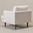Upholstered Armchair – Ivory Square Arm Accent Chair | Performance Fabric Armchair | Kinwell Furniture | Scandinavian, Timeless Design