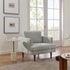 Upholstered Armchair – Gray Square Arm Accent Chair | Performance Fabric Armchair | Kinwell Furniture | Scandinavian, Timeless Design