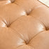 Tiziano Tufted 2-Piece Sectional Sofa – Camel Faux Leather Reversible Chaise Couch with Accent Pillows | Mid-Century Modern L-Shaped Sofa | Kinwell Furniture