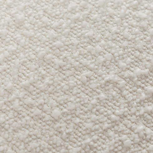 Norris Bouclé Ottoman - Fabric Ottoman | Decorative Ottoman | Kinwell Furniture | Modern Ottoman Furniture