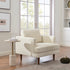 Upholstered Armchair – Cream Square Arm Accent Chair | Performance Fabric Armchair | Kinwell Furniture | Scandinavian, Timeless Design