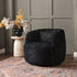 Kinwell Exclusive | Ashlie Sculpted Jacquara Swivel Barrel Chair