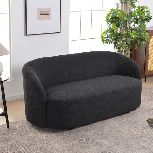 Everitte Bouclé Loveseat Sofa | Fabric Loveseat Couch | Kinwell Furniture | Modern Loveseats & Comfortable Loveseat Sofa