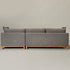 Goose Down Feathers Upholstered Sectional Sofa | Cloud Soft L-Shaped Sectional with Chaise | Down Filled Modern Sectional Couch | Comfortable Everyday Sectional Sofa | Modular L-Shape Sectional | Kinwell Furniture