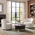 Everitte Bouclé Swivel Barrel Chair
