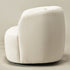 Ashlie Chenille Swivel Barrel Chair - Beige Modern Swivel Chair | Swivel Accent Chairs | Kinwell Furniture | Swivel Armchairs