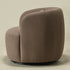 Ashlie Chenille Swivel Barrel Chair - Teddy Brown Modern Swivel Chair | Swivel Accent Chairs | Kinwell Furniture | Swivel Armchairs