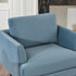 Upholstered Armchair – Blue Square Arm Accent Chair | Performance Fabric Armchair | Kinwell Furniture | Scandinavian, Timeless Design
