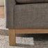 Goose Down Feathers Upholstered Loveseat – Tan Square Arm 2-Seater Sofa | Plush Feather-Filled Loveseat | Kinwell Furniture | Cloud-Soft, Timeless Design