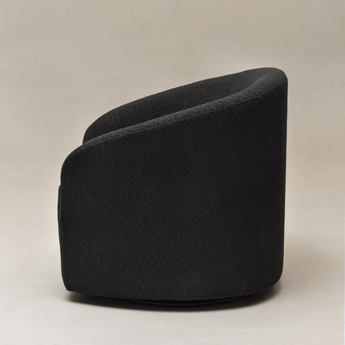 Susie Bouclé Swivel Barrel Chair - Stylish Swivel Chair | Living Room Swivel Accent Chairs | Kinwell Furniture | Most Comfortable Swivel Chairs