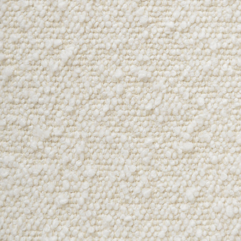 Bouclé Square Ottoman – White Modern Footstool | Small Upholstered Ottomans | Kinwell Furniture | Minimalist Cube Poufs