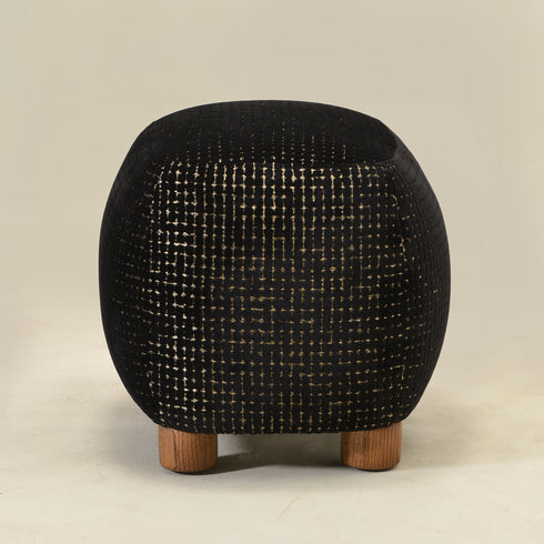 Kinwell Exclusive | Elmer Sculpted Jacquard Ottoman