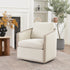 Claude Bouclé Swivel Barrel Chair - Cozy Modern Swivel Chair | Swivel Accent Chair for Living Room | Kinwell Furniture | Swivel Armchair with Bouclé Fabric