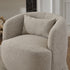 Ashlie Bouclé Swivel Barrel Chair - Taupe Modern Swivel Chair | Swivel Accent Chairs | Kinwell Furniture | Swivel Armchairs