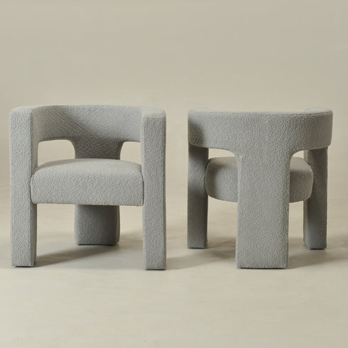 Herbert Modern Bouclé Armchair - Cozy Accent Chair | Decorative Side Chairs | Kinwell Furniture | Most Comfortable Accent Chairs