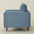 Tiziano Tufted Armchair – Blue Velvet Accent Chair with Pillows | Mid-Century Lounge Chair | Kinwell Furniture